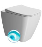 Photo: NUBES WC mísa stojící, Swirlflush, 35x52cm, spodní/zadní odpad, bílá dual-mat