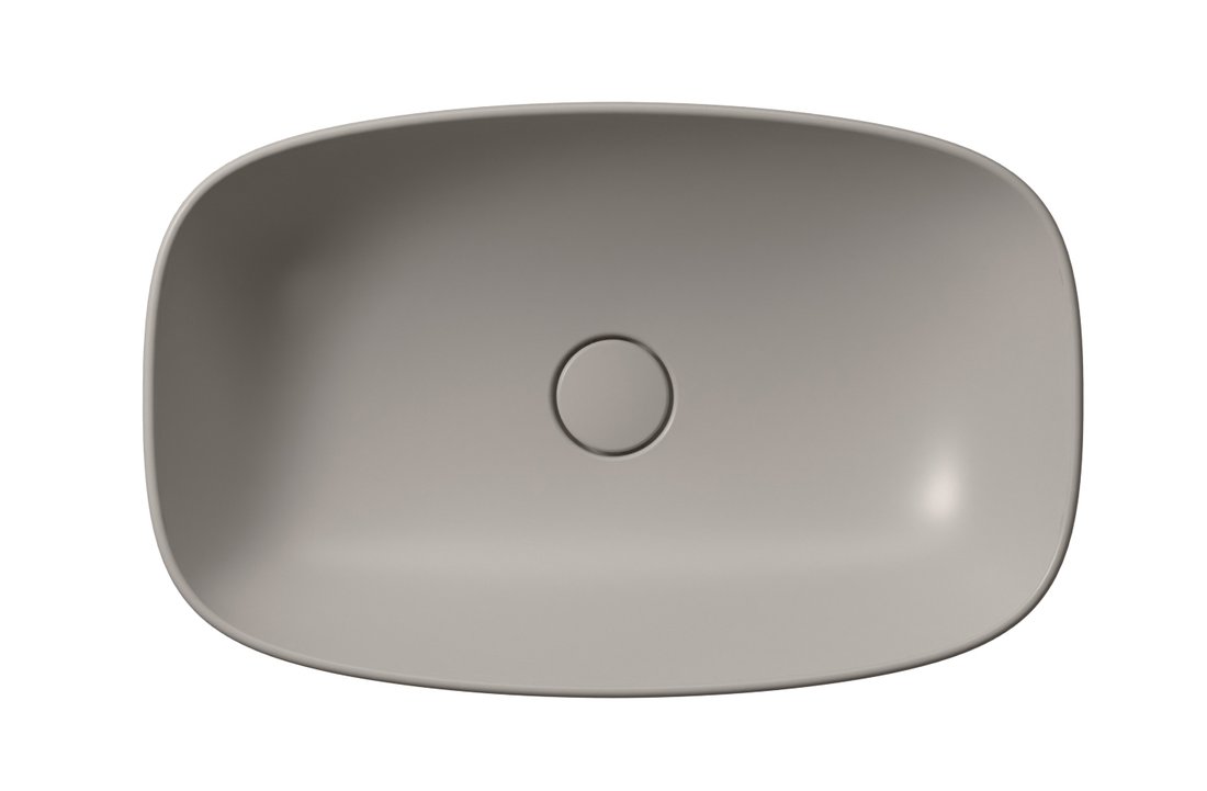 GSI NUBES keramické umyvadlo na desku 60x38cm, tortora mat 978305