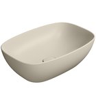 Photo: NUBES ceramic washbasin on the board 50x35cm, creta matt