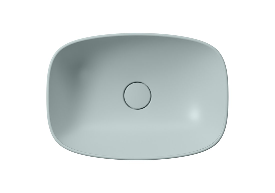 GSI NUBES keramické umyvadlo na desku 50x35cm, ghiaccio mat 978415