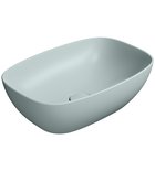 Photo: NUBES ceramic washbasin on the board 50x35cm, ghiaccio matt