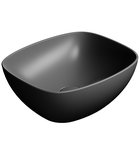 Photo: NUBES ceramic washbasin on the board 40x35cm, black matt