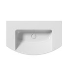 Photo: NORM ceramic washbasin curved 80x50cm, no tap hole, white ExtraGlaze