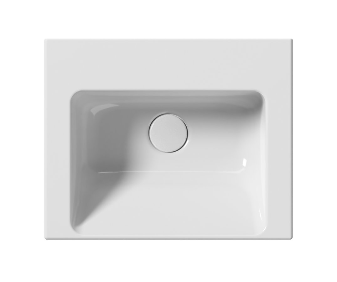 GSI NORM keramické umývátko 42x34cm, bez otvoru, bílá ExtraGlaze 8685011