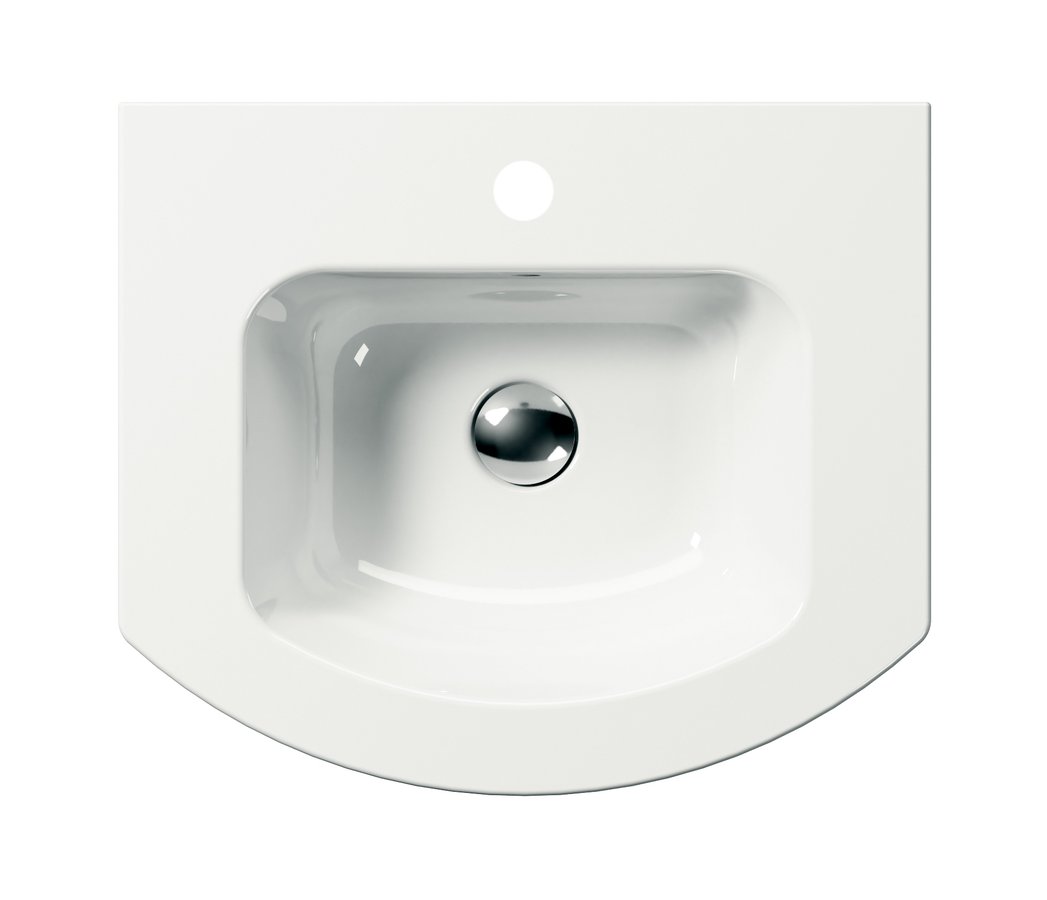 GSI PURA keramické umyvadlo Slim oblé 52x44cm, bílá ExtraGlaze 8830111