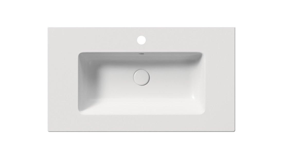 GSI PURA keramické umyvadlo Slim 82x46cm, bílá mat 8885109