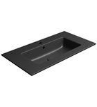 Photo: PURA ceramic washbasin Slim 82x46cm, black matt