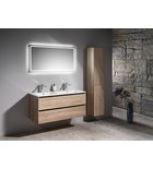 Photo: PURA double ceramic washbasin Slim 122x46cm, white ExtraGlaze
