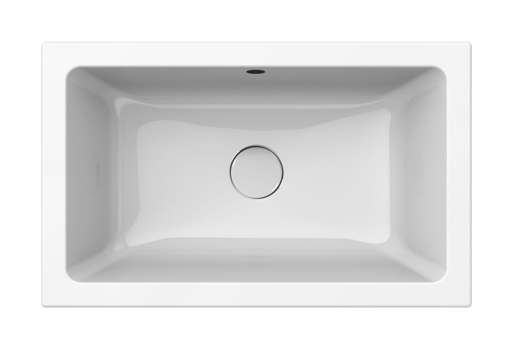 GSI KUBE X keramické umyvadlo 60x37cm, zápustné, broušená spodní hrana, bílá ExtraGlaze 8953911