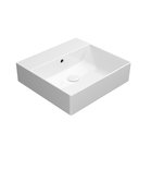 Photo: KUBE X ceramic washbasin 50x47cm, no tap hole, white ExtraGlaze