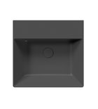 Photo: KUBE X keramické umývadlo 50x47cm, bez otvoru, čierna mat