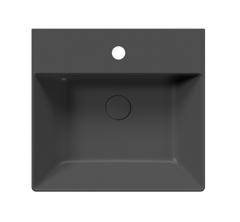 GSI KUBE X keramické umyvadlo 50x47cm, černá mat 9430126