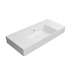 Photo: KUBE X ceramic washbasin 100x47cm with shelves, no tap hole, white matt