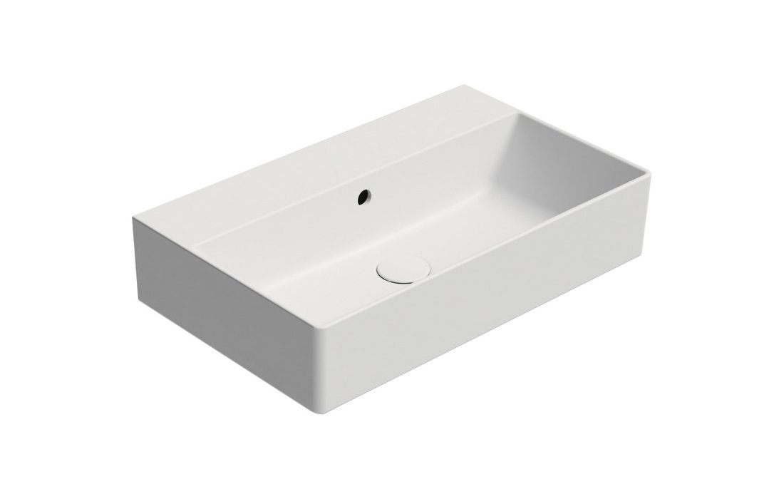 GSI KUBE X keramické umyvadlo 60x37cm, bez otvoru, bílá mat 9454009