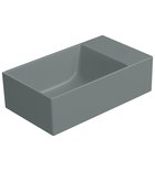 Photo: KUBE X ceramic washbasin 40x23cm, no tap hole, right/left, agave matt