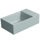 Photo: KUBE X ceramic washbasin 40x23cm, no tap hole, right/left, ghiaccio matt