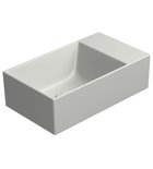 Photo: KUBE X ceramic washbasin 40x23cm, no tap hole, right/left, cenere matt