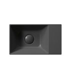 Photo: KUBE X ceramic washbasin 40x23cm, no tap hole, right/left, black matt