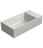 Photo: KUBE X ceramic washbasin 50x25cm, no tap hole, right/left, cenere matt