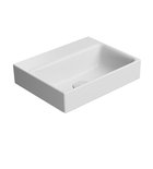 Photo: NUBES ceramic washbasin 40x32cm, no tap hole, white matt