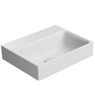 Photo: NUBES ceramic washbasin 40x32cm, no tap hole, white matt