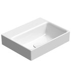 Photo: NUBES ceramic washbasin 40x32cm, no tap hole, white ExtraGlaze