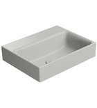 Photo: NUBES ceramic washbasin 40x32cm, no tap hole, cenere matt