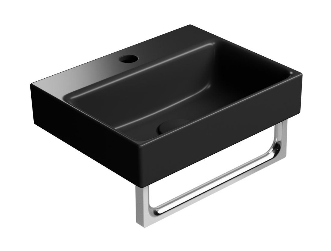 GSI NUBES keramické umývátko 40x32cm, černá mat 9684126