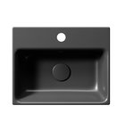 Photo: NUBES ceramic washbasin 40x32cm, black matt