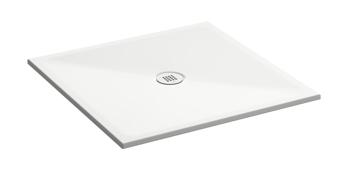 GSI Keramická sprchová vanička, čtverec 90x90x2cm, bílá mat 46090909
