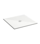 Photo: Ceramic shower tray square  90x90x2cm, white matt
