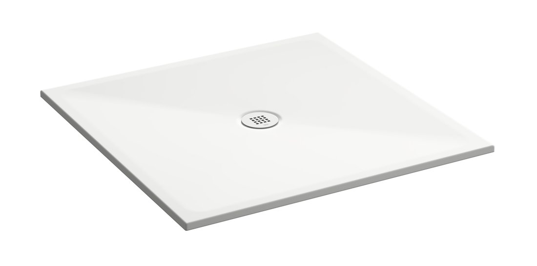 GSI Keramická sprchová vanička, čtverec 100x100x2cm, bílá mat 46101009