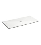 Photo: Rectangular ceramic shower tray 160x80x2cm, white matt