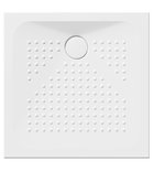 Photo: Ceramic shower tray square 80x80x4cm, white ExtraGlaze