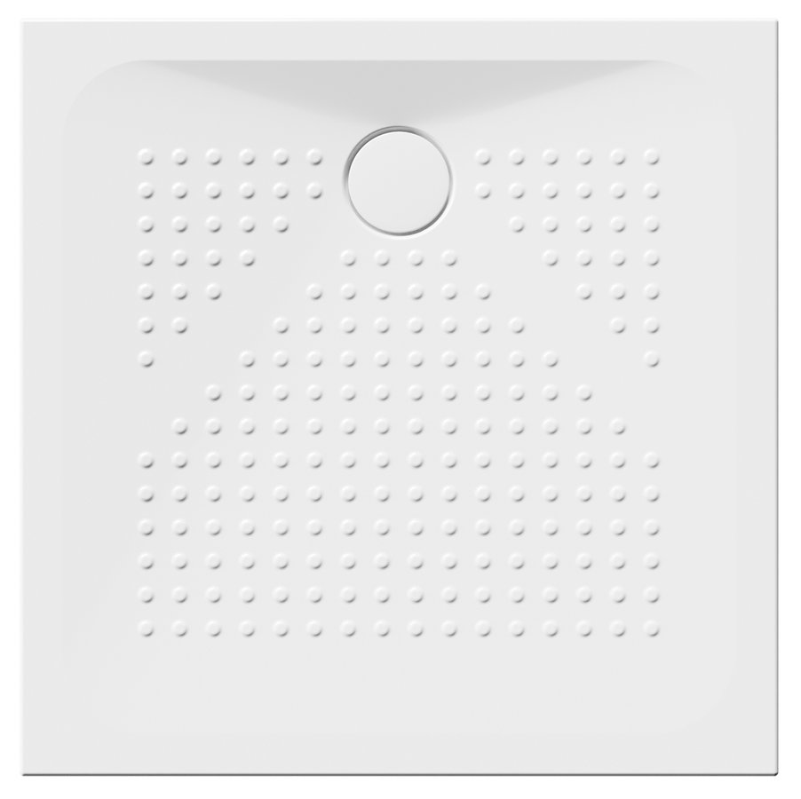 Keramická sprchová vanička, čtverec 90x90x4cm, bílá ExtraGlaze 47090911
