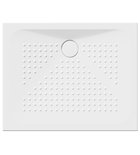 Photo: Rectangular ceramic shower tray 100x80x4cm, white ExtraGlaze