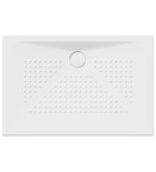 Photo: Rectangular ceramic shower tray 120x80x4cm, white ExtraGlaze