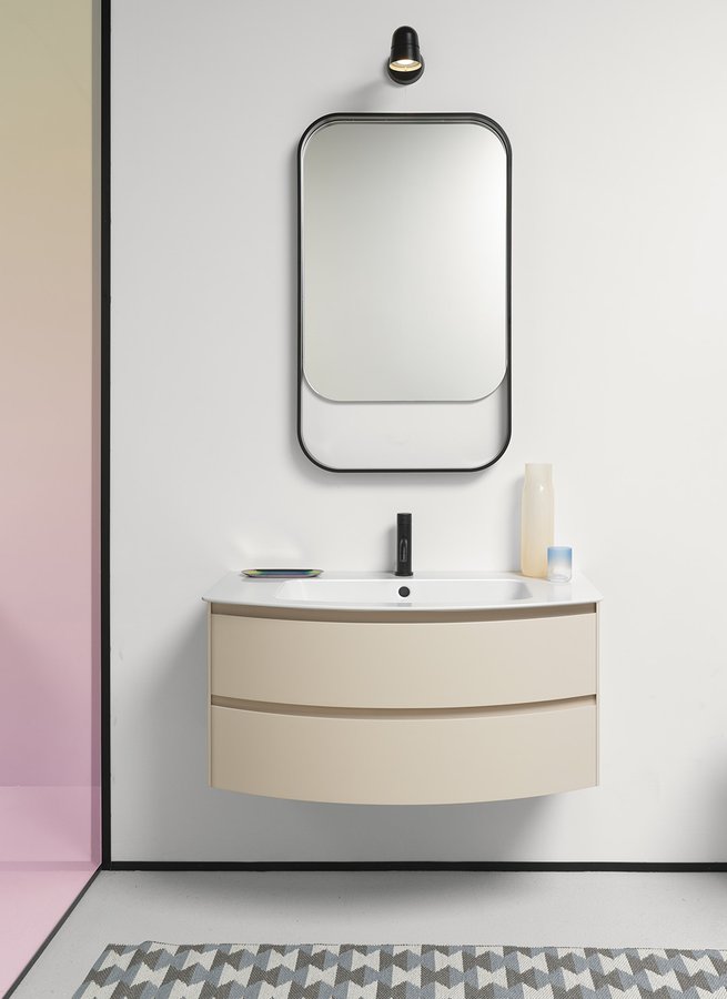 GSI PURA keramické umyvadlo Slim oblé 102x52cm, broušená spodní hrana, bílá ExtraGlaze 88259111