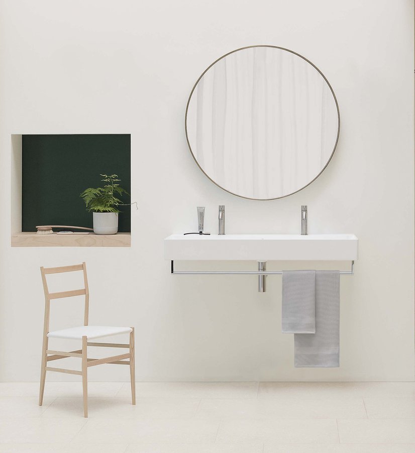 GSI KUBE X keramické umyvadlo 120x47cm, broušená spodní hrana, 2 otvory, bílá ExtraGlaze 94249211