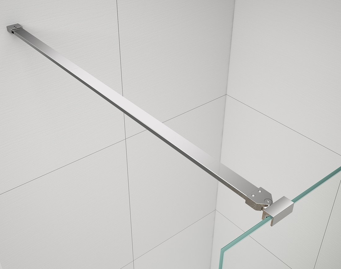 Polysan ESCA CHROME jednodílná sprchová zástěna do prostoru, čiré sklo, 1500 mm ES1015-05