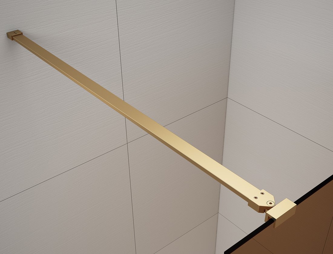 Polysan ESCA GOLD MATT jednodílná sprchová zástěna do prostoru, matné sklo, 1300 mm ES1113-08