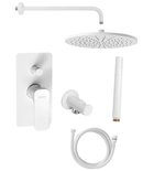 Photo: SPY concealed shower set with lever mixer, adjustable switch, 2 outlets, white matt