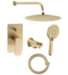 Photo: SPY concealed shower set with lever mixer, adjustable switch, 2 outlets, gold matt
