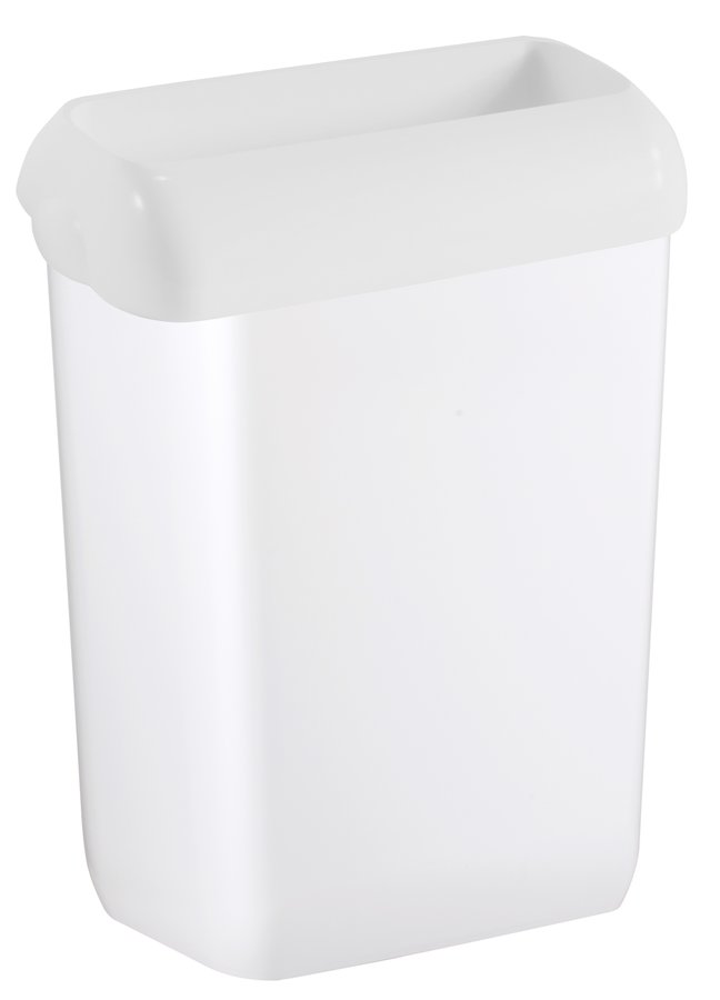 PRESTIGE odpadkový koš nástěnný s víkem a uchycením pytlů, 42l, bílá A74101-1