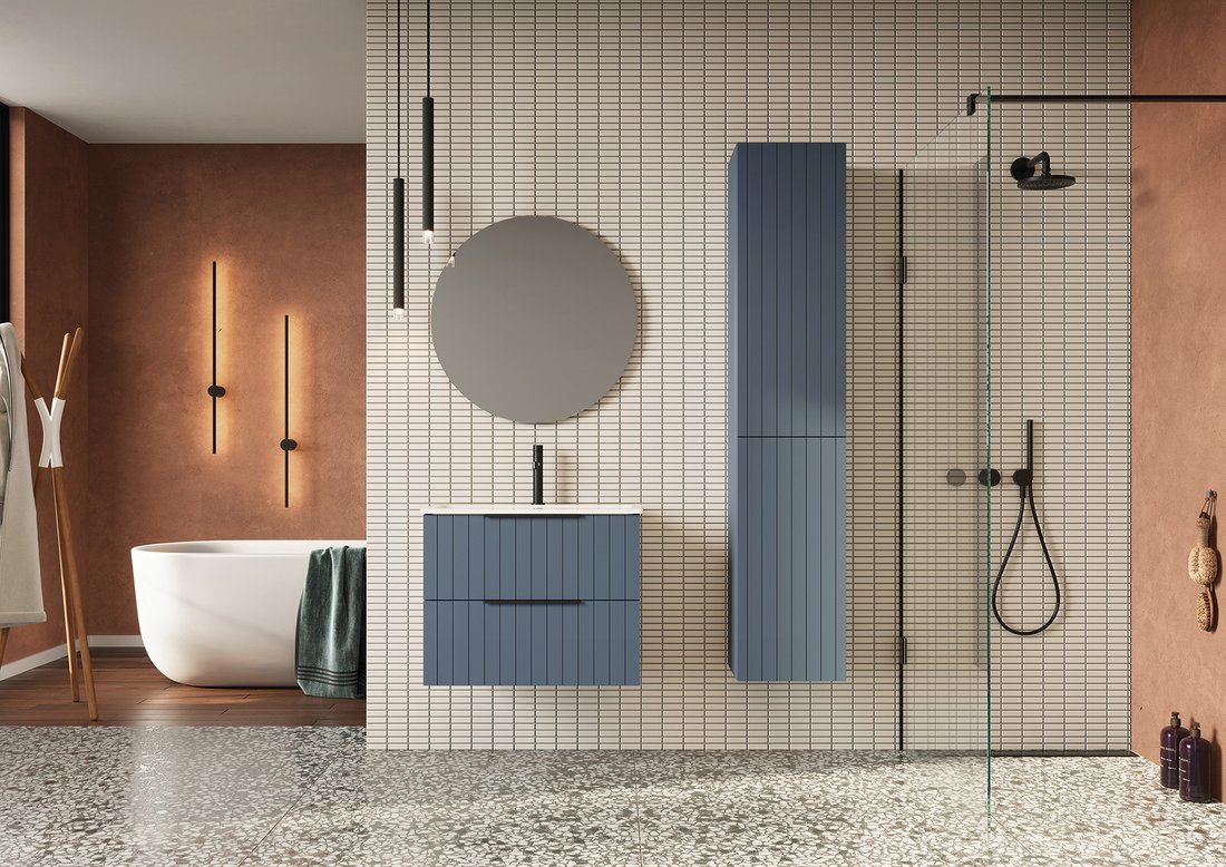 Sapho CIRASA skříňka spodní dvířková 30x52x46cm, pravá/levá, siena CR302-4242