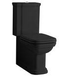 Photo: WALDORF kompakt WC, odpływ poziomy/pionowy, czarny-chrom