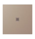 Photo: TRENECA Cast Marble Shower Tray 100x100cm, Cuttable According To Your Req, beige matt