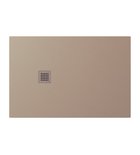 Photo: TRENECA Gussmarmor-Duschwanne 120x80cm, Verkürzungsmöglichkeit, beige matt