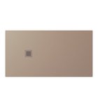 Photo: TRENECA Cast Marble Shower Tray 150x80cm, Cuttable According To Your Req, beige matt