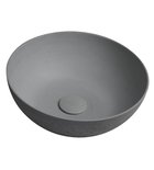 Photo: FORMIGO top counter concrete washbasin, dia 39cm, grey